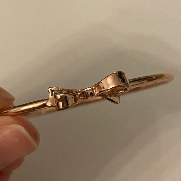 Kate spade ribbon rose gold bracelet